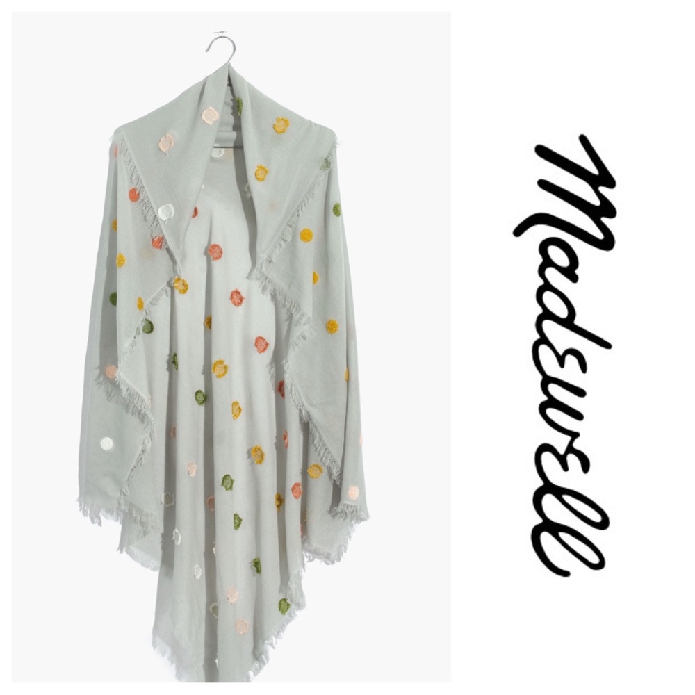 Madewell Polka Dot Jacquard Scarf One-Size